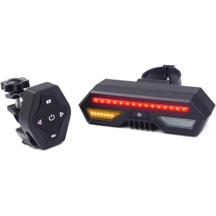 Generic Feu arrière de vélo à LED avec 2 lasers et 5 LED, étanche, pour vélo de route et VTT. Feu arrière de sécurité et de signalisation. à prix pas cher | Maroc