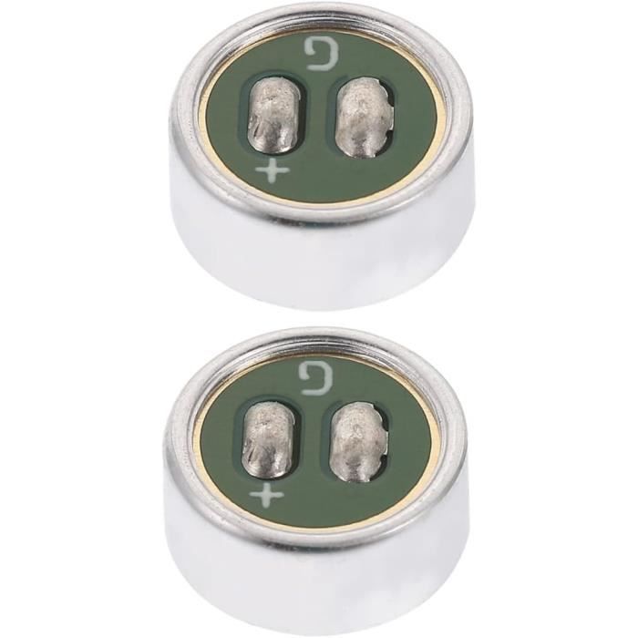 Uonlytech 8 Pièces Microphone Électret Avec Broches Inserts
