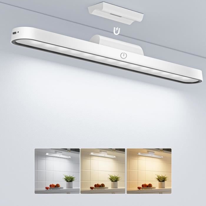 Lampe De Bureau LED Sans Fil Hapfish 4000mAh - Lumière Rechargeable Avec Télécommande - Idéale Cuisine, Placard, Miroir