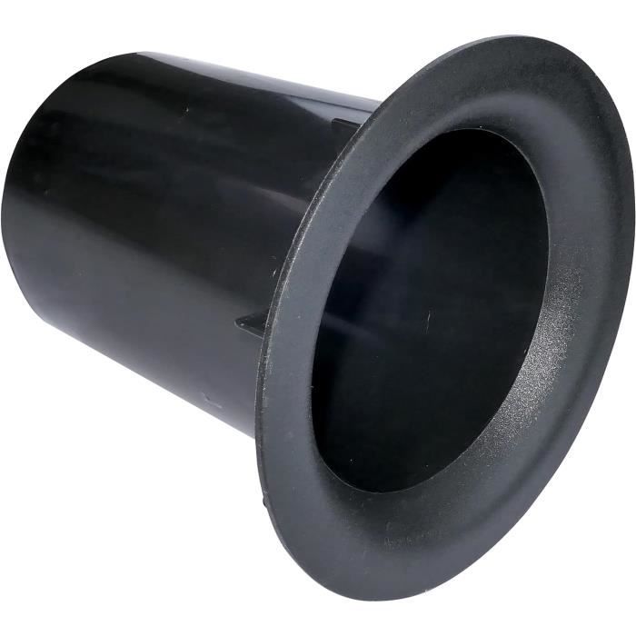 2 Tubes Bass Reflex Pour Haut-parleurs 3-5 Pouces - Ventilation Caisson De Graves, Noir, Plastique