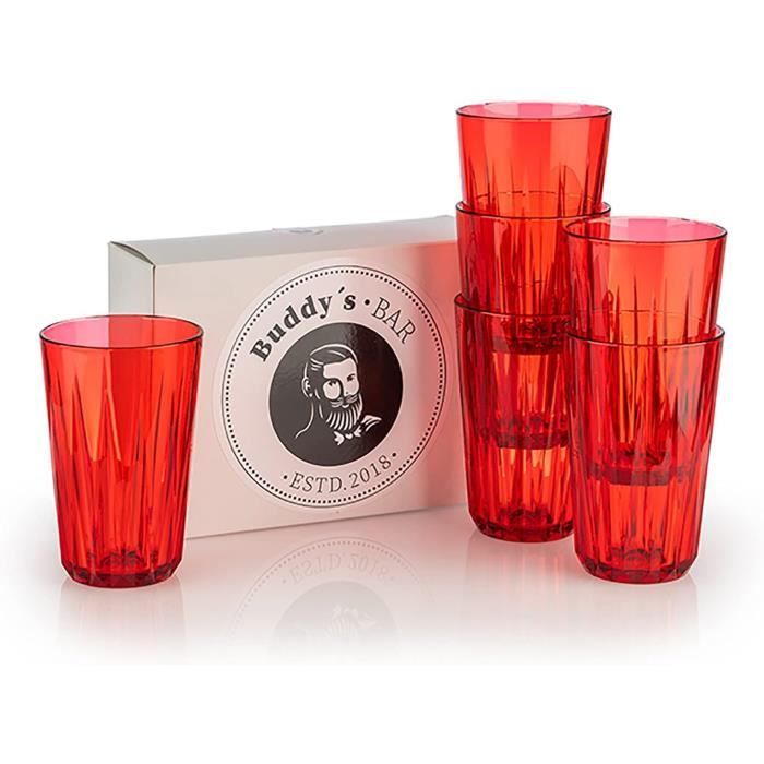 Lot De 6 Verres Incassables En Tritan 475 Ml - Sans BPA, Transparents, Pour Aperol Spritz, Vins, Boissons Chaudes/froides