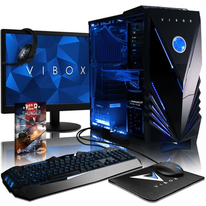 Achat Ordinateur de bureau VIBOX Submission Pack 29XSW PC Gamer - AMD 8-Core, Geforce GTX 1060 - Gaming Ordinateur de Bureau avec 8 Go RAM, 2 To HDD, Pas de... pas cher