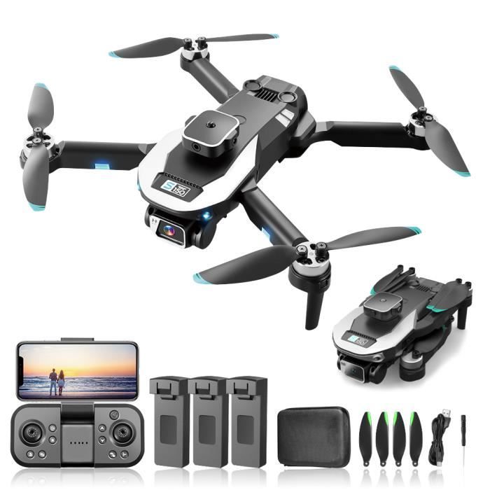 Mini Drone pour Débutant Quadricoptère Télécommandé avec 2 Caméra Positionnement du Flux Optique Transmission FPV
