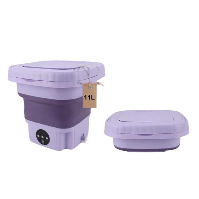 Mini Lave-linge Pliable 11L - 3 Modes, Tube De Vidange, Pour Voyage Et Dortoir (prise UE)