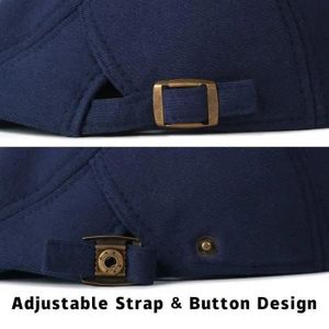 ZKGYUS – Casquette Béret Homme En Denim – Réglable 56-60 Cm – Style Vintage Plat – Pour Toutes Saisons