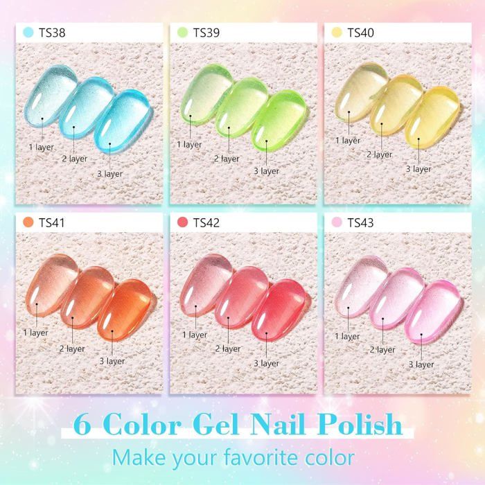 Imtiti Gel-Nagellack "Gelée Blau" 15 Ml – Transparentes UV/LED Gel Für Maniküre Zu Hause