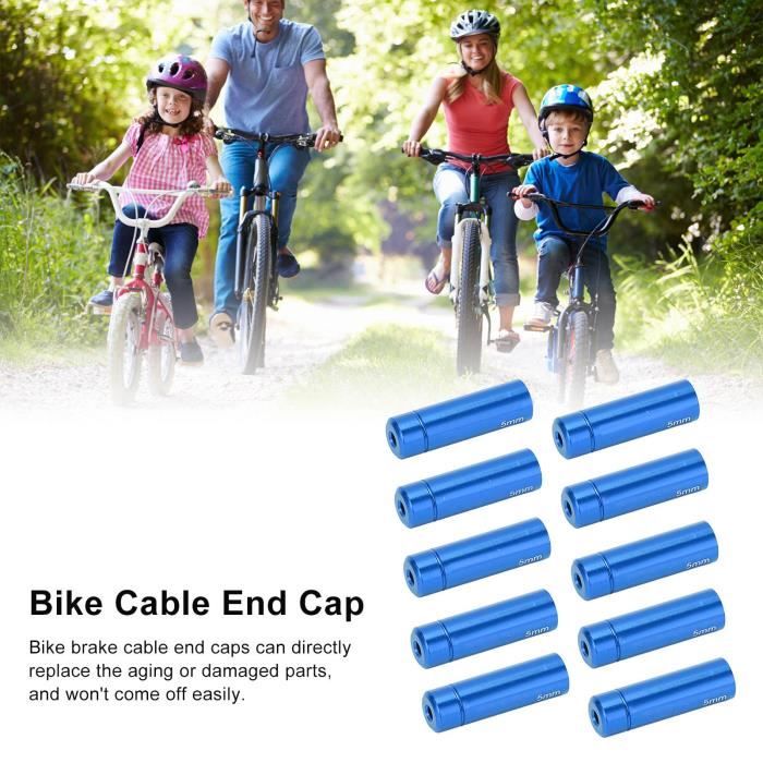 Frein vélo,Embout de câble de dérailleur en alliage d'aluminium pour vtt,10  pièces,embouts - Blue Brake End Cap - Cdiscount Sport