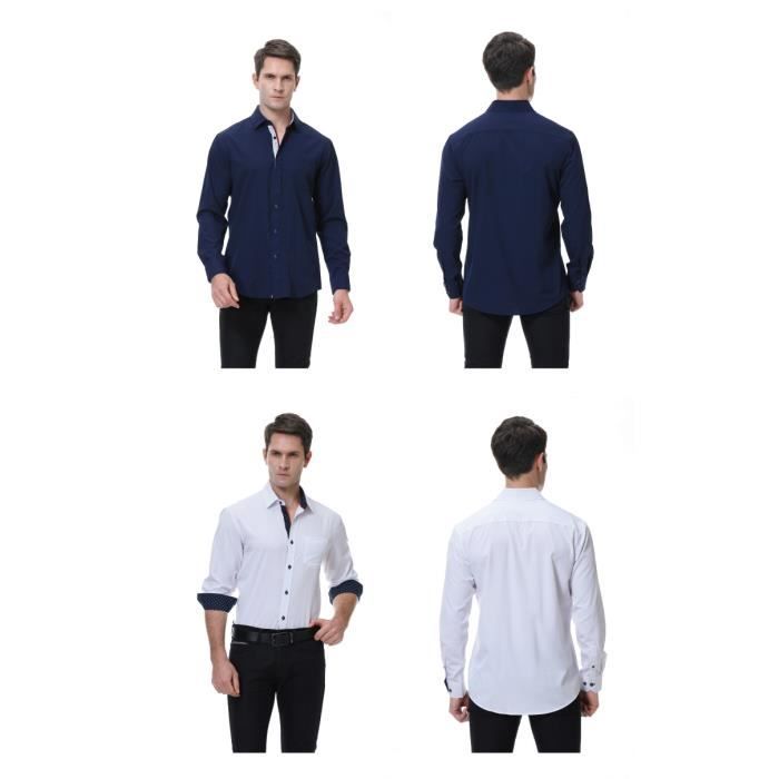 Chemise Homme Habillée Apt. 9 - Bordeaux - Coupe Slim Stretch - Col écarté - Taille 15.5 (34/35) - Neuf étiqueté
