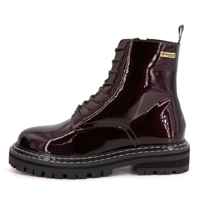 Bottines Femme Les Tropeziennes par m b Talon plat Cuir