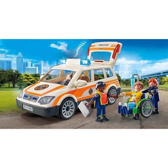 Soldes Playmobil Voiture de policiers avec gyrophare et sirène (6873) 2024  au meilleur prix sur