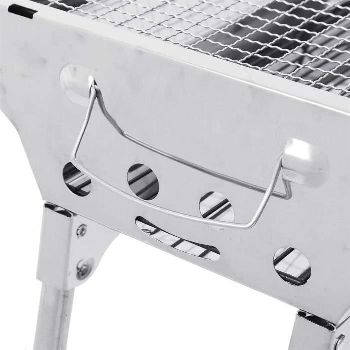 Lot De 2 Grilles De Cuisson Pour Barbecue - 21 X 38 Cm Argenté - Parfait Pour Pique-Nique Et Extérieur