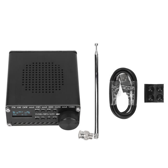 Récepteur Numérique DSP Pleine Bande - Portable Avec FM, MW, SW, SSB, Air, VHF, UHF - 1000 Mémoires - Port USB-C - 9