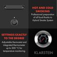 Fumoir électrique Klarstein Flintstone - 1600W - Thermomètre - Grille de fumage en inox - Noir-2