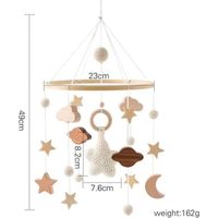 Mobile Musical Bébé En Bois Avec Ours, Nuages Et étoiles - Décoration De Lit Ou Table à Langer