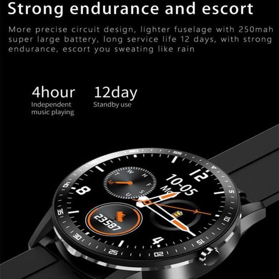 AIEK Smartwatch Avec écouteurs Bluetooth Pour Hommes Et Femmes, Grand écran AMOLED De 1,43", Moniteur De Fréquence Cardiaque, Notification Des Calories Des Pas, 100+ Modes Sportifs (Noir