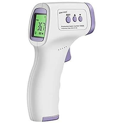Thermomètre Frontal Infrarouge médicale Thermometre sans Contact pour  Adulte Enfant bébé, Affichage LCD Mode avec indicateurs colorés Option  sonore, et 32 mémoires. : : Bébé et Puériculture