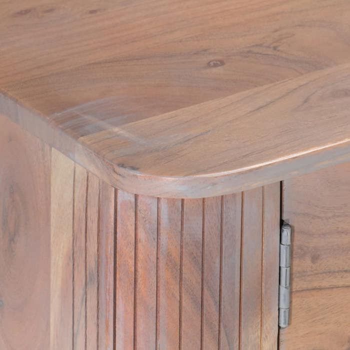 Console TV VENT-FLASH - Banc TV Meuble TV - 118x30x40 cm Bois d'acacia ...