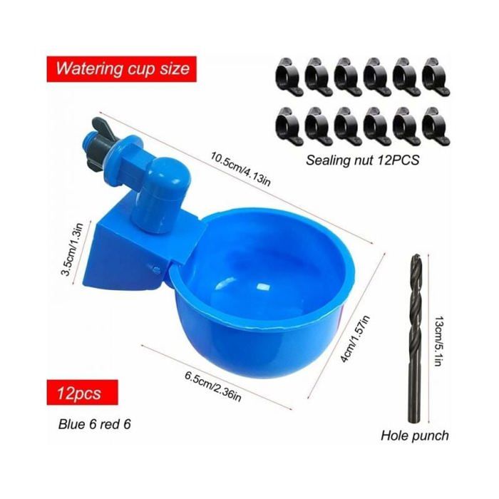 Litzee - Distributeur d'eau automatique pour volailles - Lot de 5