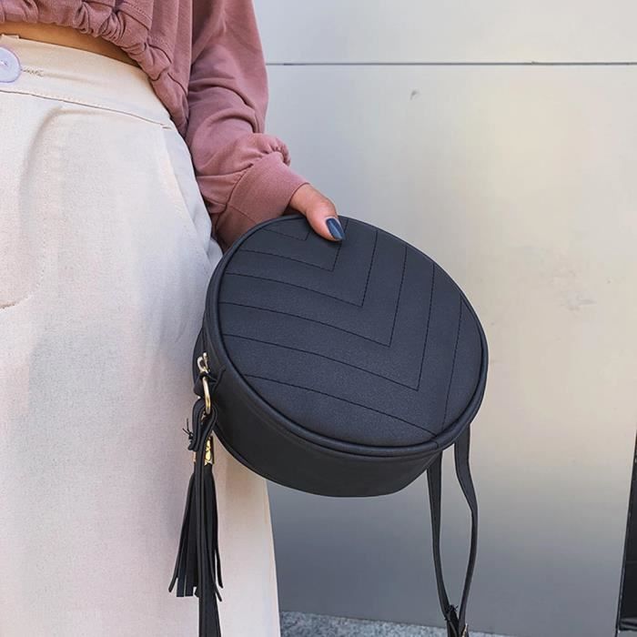 Sac rond pompon sales