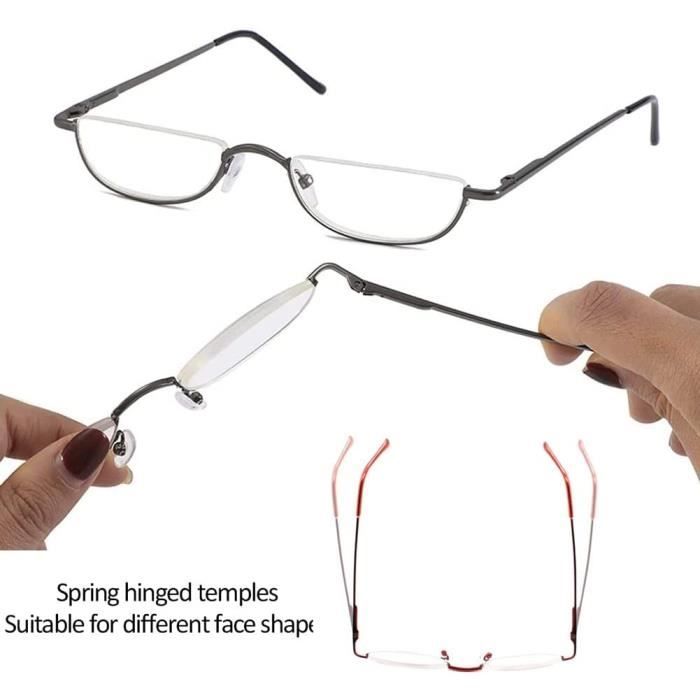 Lunette de vue store demi lune homme