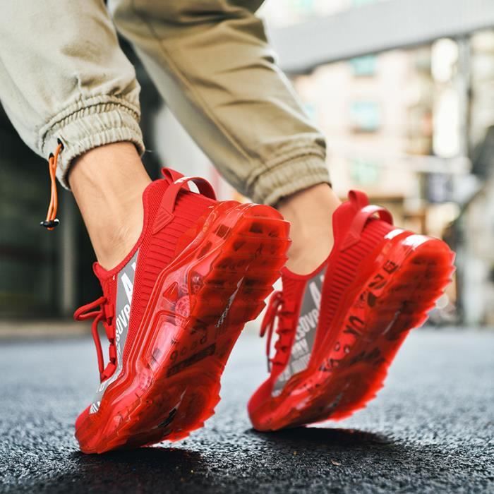 Chaussure sport rouge cheap