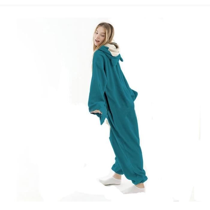 Combinaison Pyjama Homme Ou Femme Grenouillere Adulte en Polaire Douce avec Capuche Taille S M L XL Adulte Chaud Et Confortable Photo Cdiscount Pret a Porter