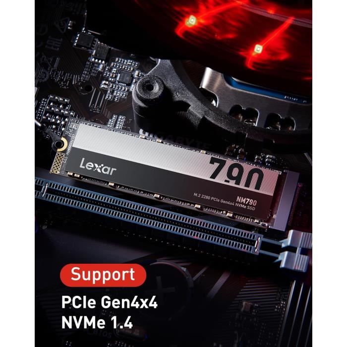 SSD NVMe M.2 4 To Samsung 990 PRO - Vitesse Lecture 7450 Mo/s - PCIe 4.0 - Neuf Pour PC/gaming