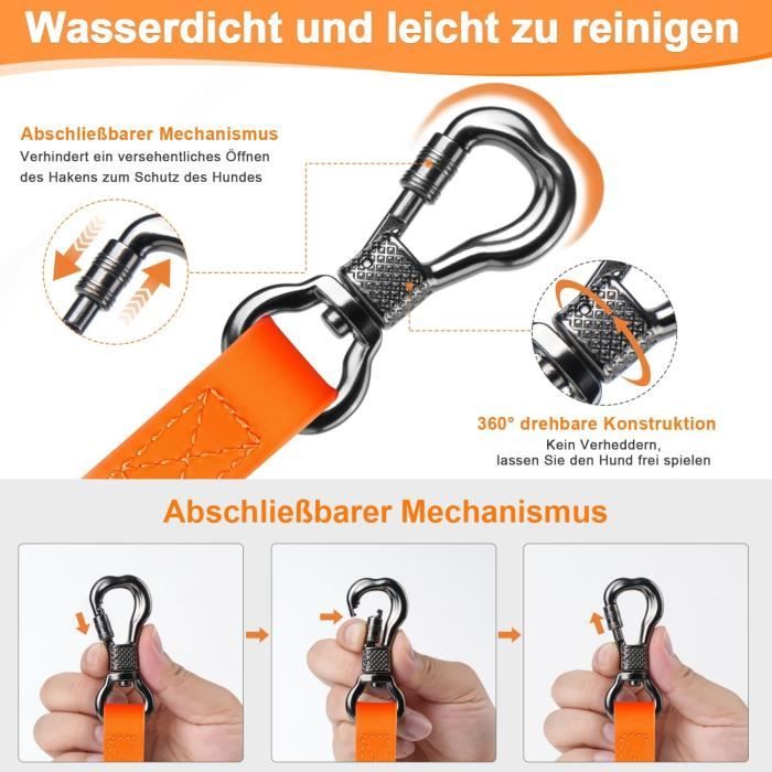 Longe Pour Chien 10 M Venprodium – Laisse De Dressage Résistante, Mousqueton Verrouillable, Pour Petit, Moyen Et Grand Chien