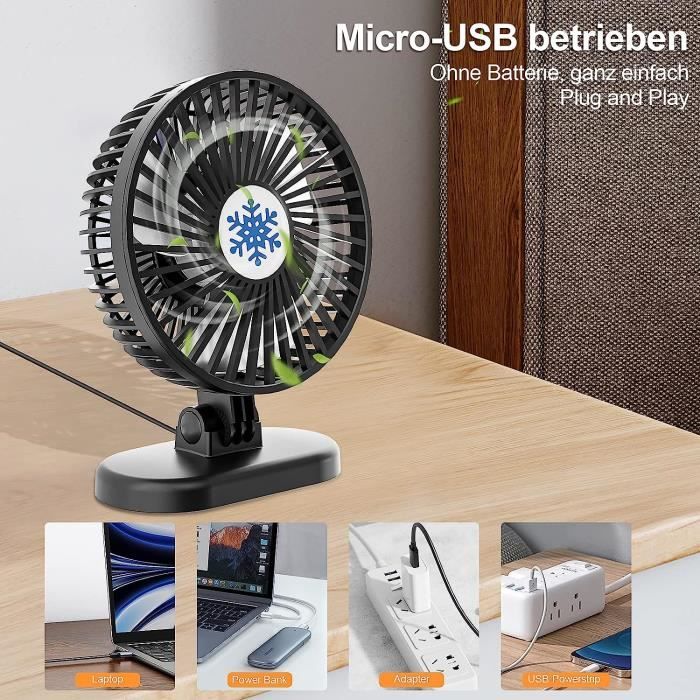 Ventilateur, Mini Ventilateur de Bureau USB - Ventilateur Portable – The  B.Box