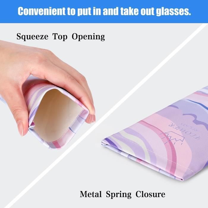 Lot De 3 étuis Souples En Cuir Synthétique Pour Lunettes - Marque HKzzy, Couleur Neutre