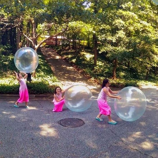 La Boule de Bulle Transparente surdimensionnée Gonflable de Boule de Plage de Jouet de Boule rempli de Jouets de leau de Ballon de Plage de Ballon de leau pour des Adultes denfants extérieur dété