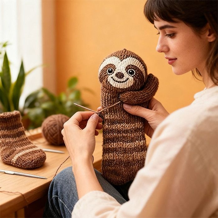 Chaussettes Animaux 3D Tricotées - Modèles Amusants Pour Noël, Hiver, Cadeau Enfant Adulte