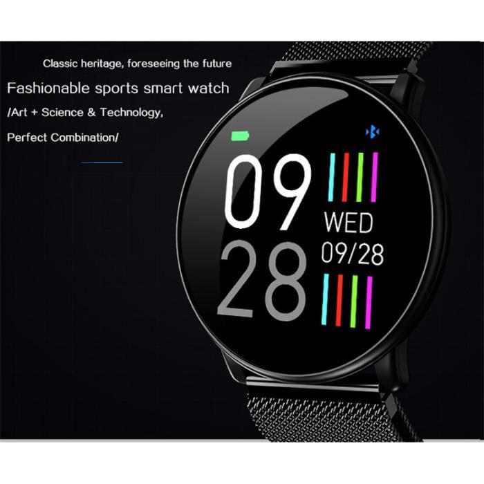 Montre Connectée Smartwatch Femmes Homme Avec Cardio Fréquencemètre