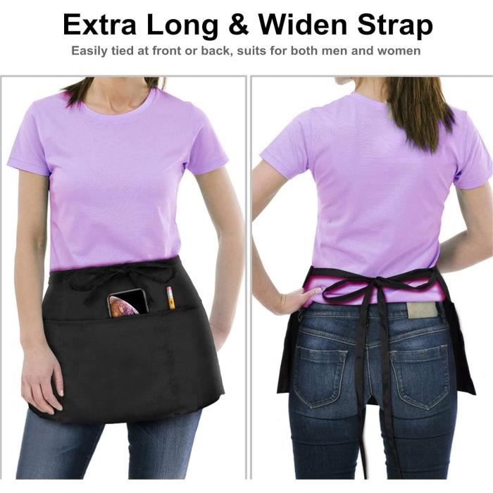 Tablier De Cuisine Imprimé Singe - Réglable, Imperméable, Avec Poches, Pour Homme/femme - 12