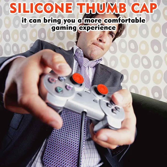 8 Capuchons Caoutchouc Pour Manettes – Xbox One/360, PS3/PS4, Joystick Silicone, AG