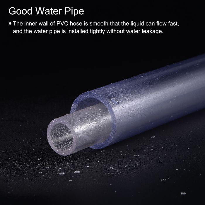 Tuyau en PVC VOCOSTE Tube PVC Rigide Transparent 20mm ID 25mm OD 50cm ...