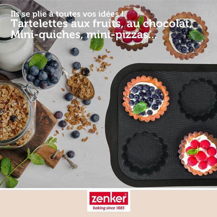 Moule 6 donuts zenker silicone fibre de verre