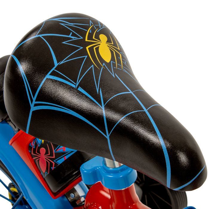 Vélo Spider-Man 16 Pouces Pour Enfant – Freins à Main, Roues Stabilisatrices, Rouge