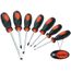 Lot de 9 tournevis aimant/és en acier avec tournevis plat HRC52-54 5 tournevis /à fente 4 tournevis cruciforme