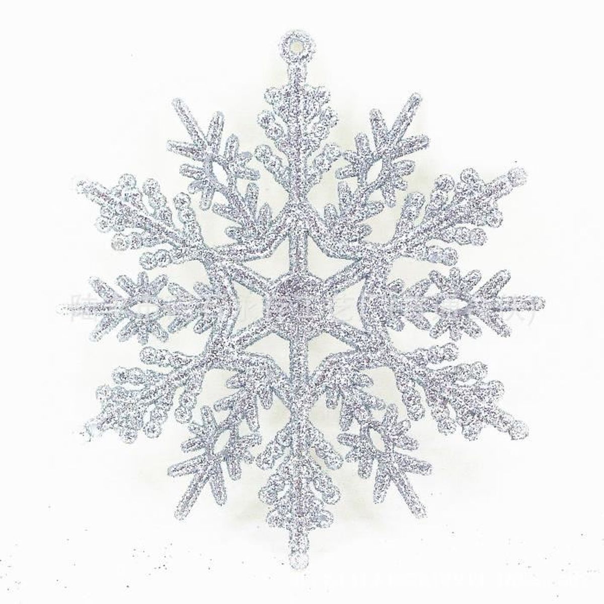 Argent 10 Pack-Premier Paillettes Flocon de neige Décorations de Noël