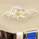 DORLINK Plafonnier LED 120W - Design Moderne 8 Têtes avec Télécommande - Dimmable 3000K-6500K - Blanc - Pour Salon Chambre Cuisine