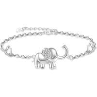 Bracelet elephant pour femme Bijoux elephants en argent sterling 925