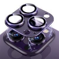 Vitre Verre Trempé Caméra Arrière pour iPhone 14 Pro - 14 Pro Max - Protection Intégrale Anti-Rayures Violet