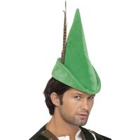 Chapeau tyrolien vert avec plume - SMIFFY'S - Fête de la bière - Homme - Adulte