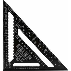 EQUERRE - COMPAS Règle triangulaire métrique professionnelle, 30cm/