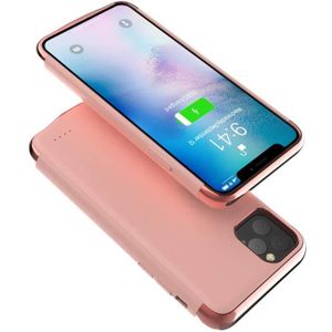 fitmore Compatible avec Coque Batterie iPhone 11 Pro Max 6.5 inch Battery,6000mAh Chargeur Portable Batterie Externe Rechargeable Power Bank Etui Housse pour iPhone 11 Pro Max 6.5 inch,Noir