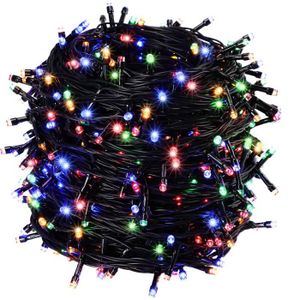 GUIRLANDE DE NOËL Guirlande électrique 14m pour Sapin de Noël 700 LED Multicolores 8 Programmes