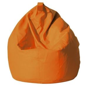 POUF - POIRE Pouf poire DMORA orange - Dimensions 80 x 120 x 80