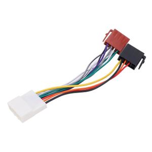 Câble Adaptateur ISO 12 Pins Sound-way - Compatible Autoradio Pioneer, Takara, Tokai Et Radios Chinoises