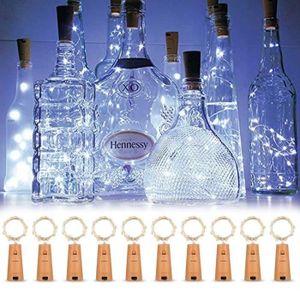 Leegoal 10pcs Lampe Bouteille De Vin Cork Led Guirlande Pour Decor